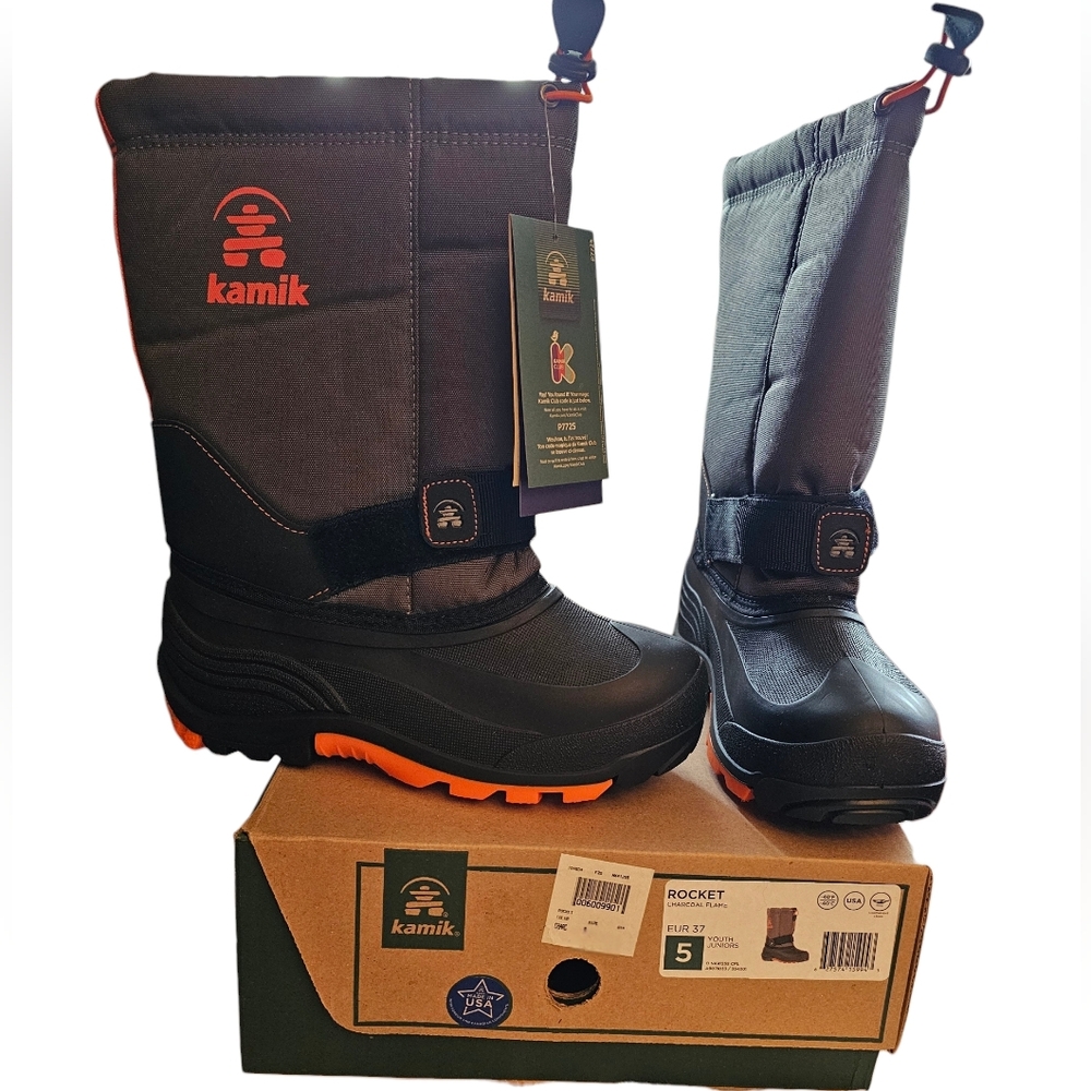Kamik Boots Kamik Kids Boots Winter Boots Waterproof Insulated Big Kid's Size 5